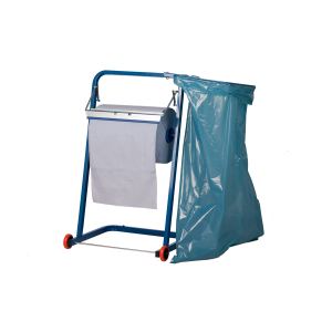 Putzpapierbodenständer mit Abfallsackhalter