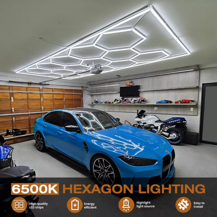 Hexagonale LED-Deckenbeleuchtung GSB-HXG-1 – Bild 3