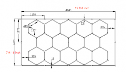 Hexagonale LED-Deckenbeleuchtung GSB-HXG-1 – Bild 2