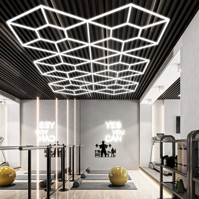 Hexagonale LED-Deckenbeleuchtung GSB-HXG-2 – Bild 7