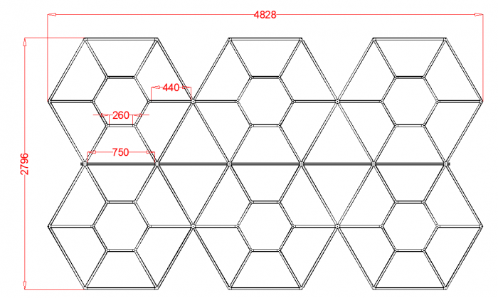 Hexagonale LED-Deckenbeleuchtung GSB-HXG-2 – Bild 11
